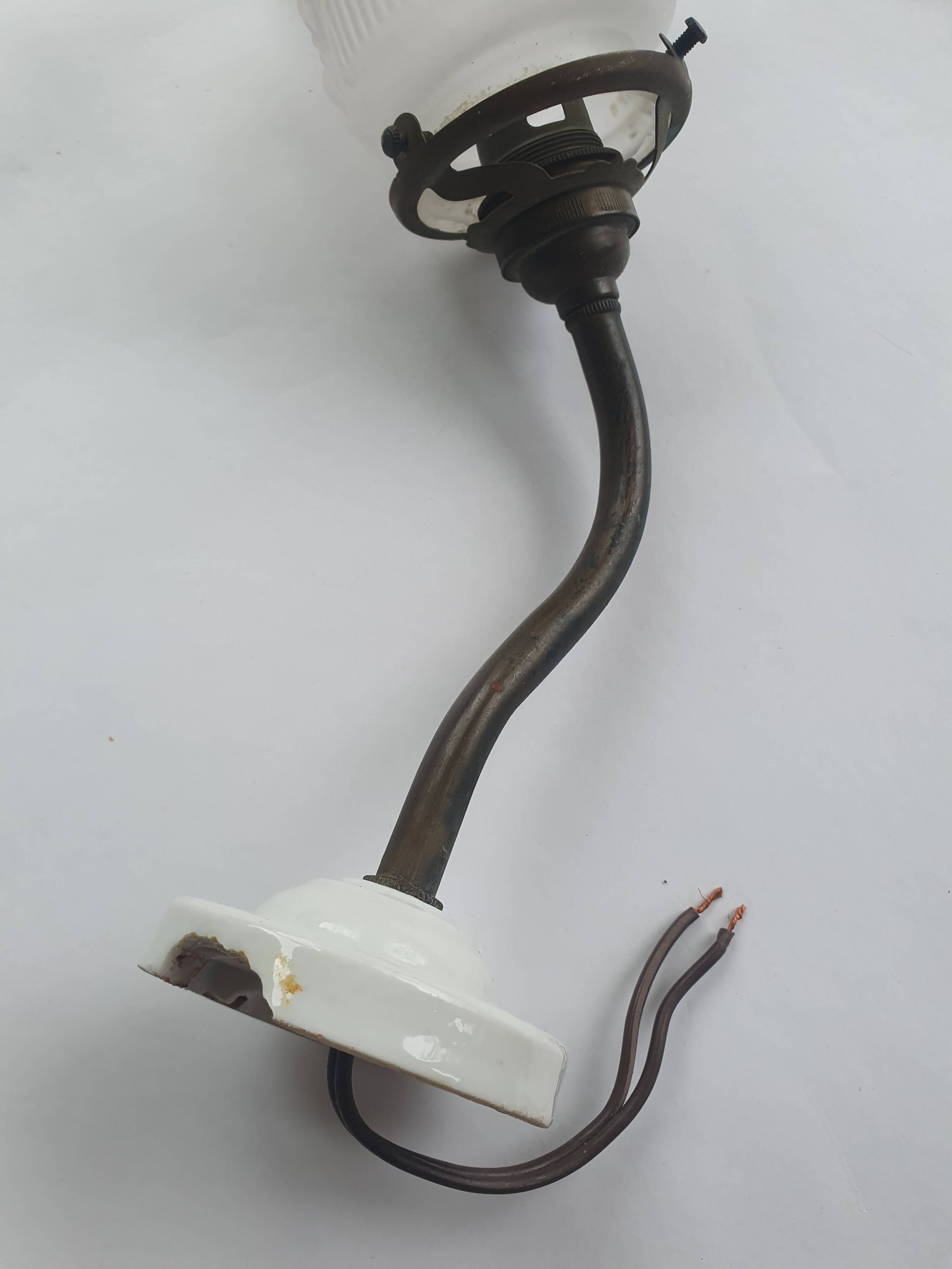 Pair of antique 1930s art deco wall lights