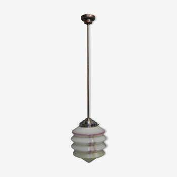 Art deco hanging lamp with lantern shade