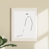 Woman who looks back to go forward - 30x42cm