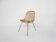 Vintage rattan and metal dining chair