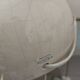 Pair of cracked white Kostka lamps