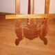 Easel in exotic carved wood, art nouveau style