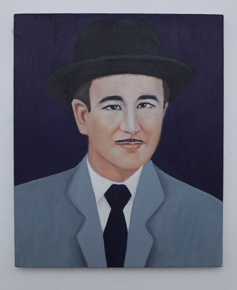 Portrait man oil on canvas