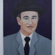 Portrait man oil on canvas