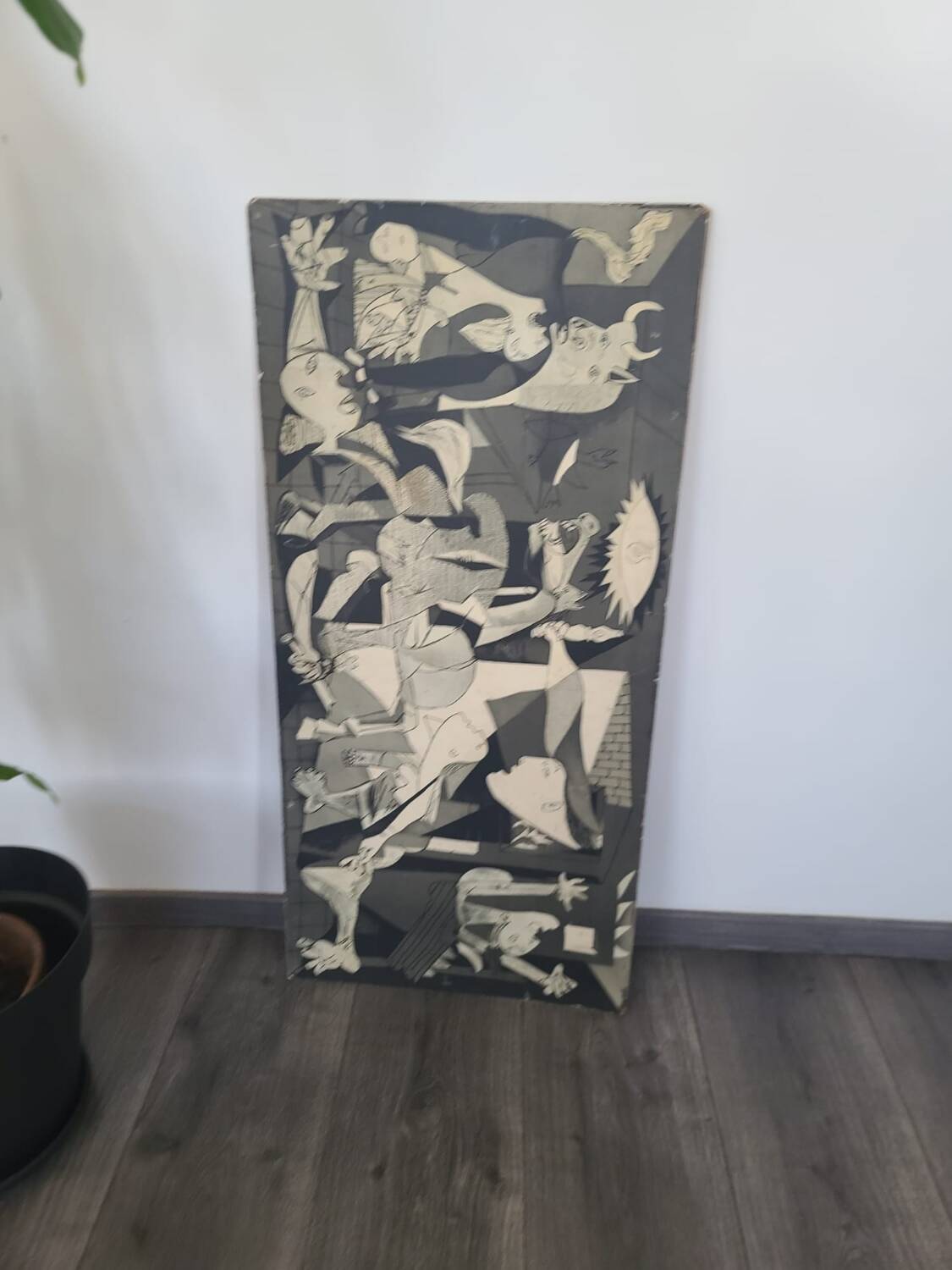 Wooden painting reproduction Picasso Guernica