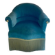 Blue toad armchair