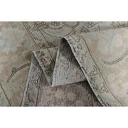 1970s Vintage Persian Handmade Wool Cotton Beige Area Rug 285x370