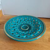 Verceram fruit bowl emerald green slip 37cm