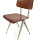 Lot of 4 vintage school chairs Galvanitas S16 Netherlands