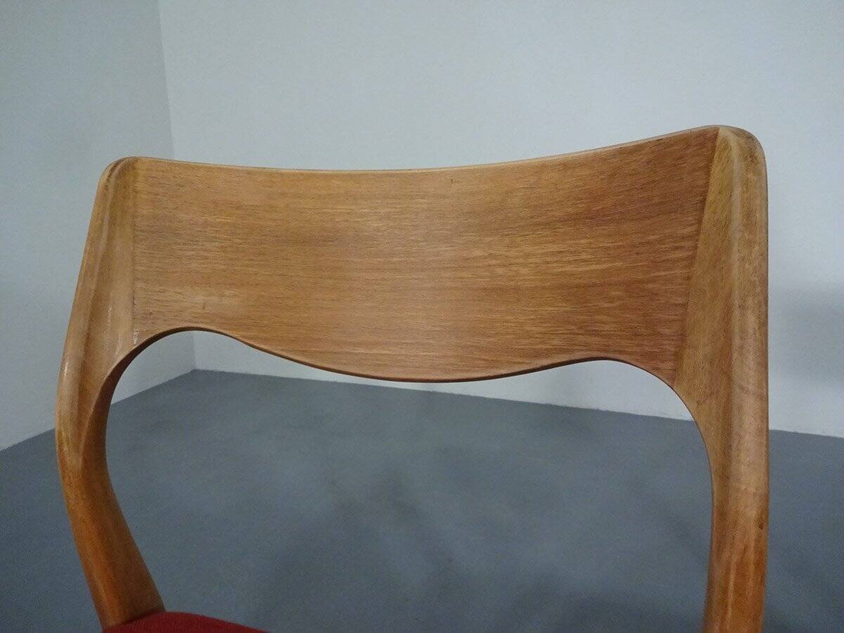 Set of Danish Oak Dining Chairs, 1960s