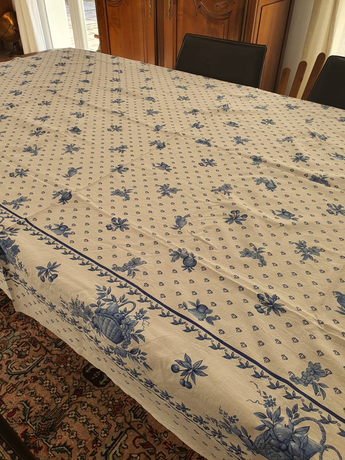 Nappe imprimée 144×193 cms