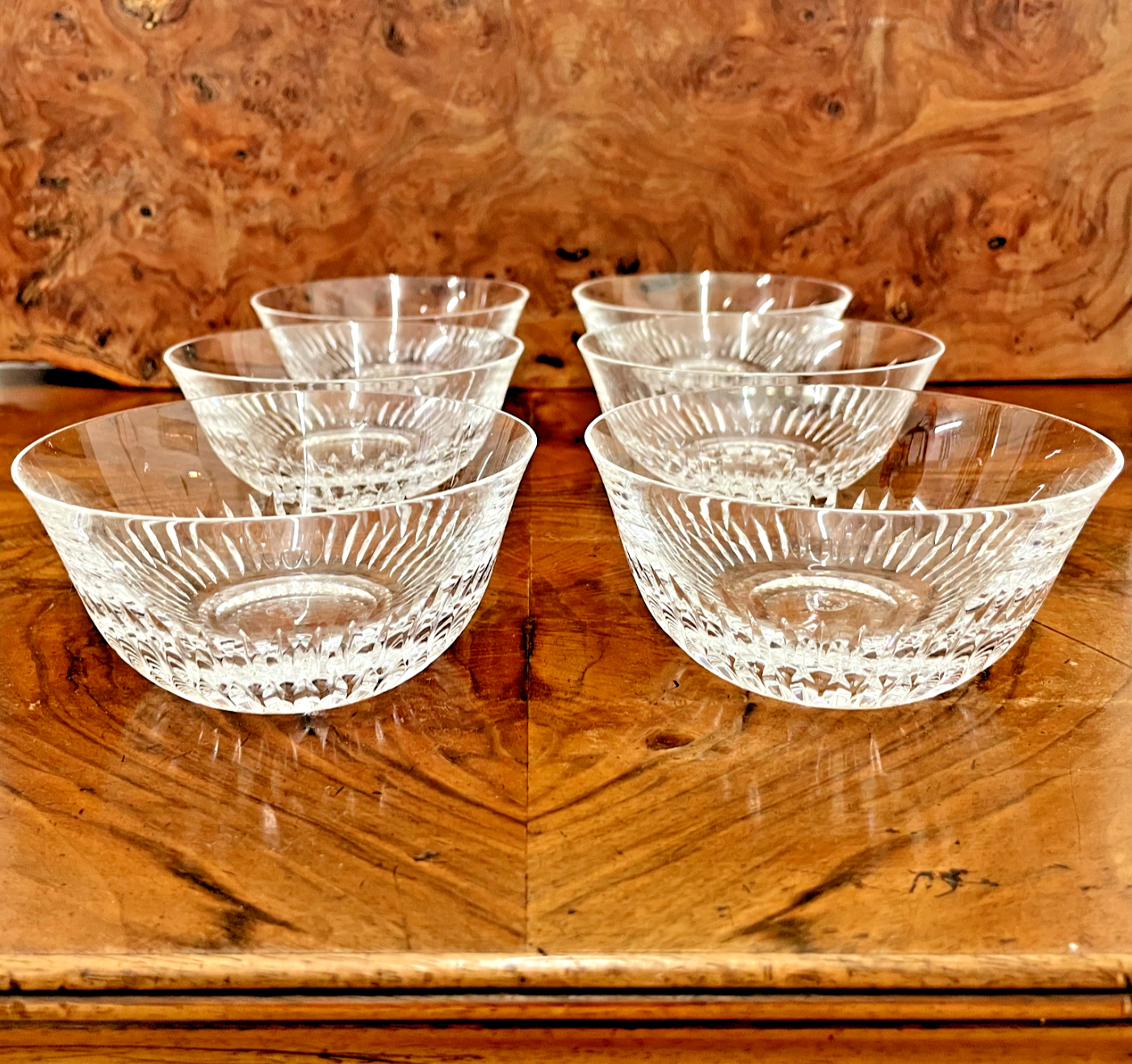 6 Saint-Louis finger rinse bowls, “Lozère” model – 365010