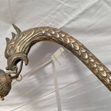 1930s bronze naga lamp