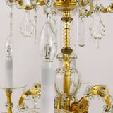 Maria Theresa salon chandelier, baroque Lobmeyr, crystal glass, Vienna, 1940s