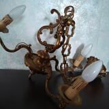 Lustre bronze 3 lampes