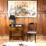 Side table in wood and marble nineteenth century