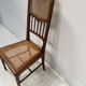 Art Deco bedroom chair in marquetry wood, 20th century.