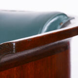 Restored ArtDeco Set of Four Oak Armchairs, High-Quality Leather, Czechia, 1920s