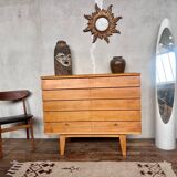 Covered storage unit / vintage silverware with compass feet