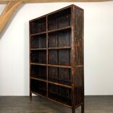 Vintage bookcase asian black