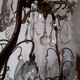 Louis XV-style bronze cage and crystal Baccarat chandelier