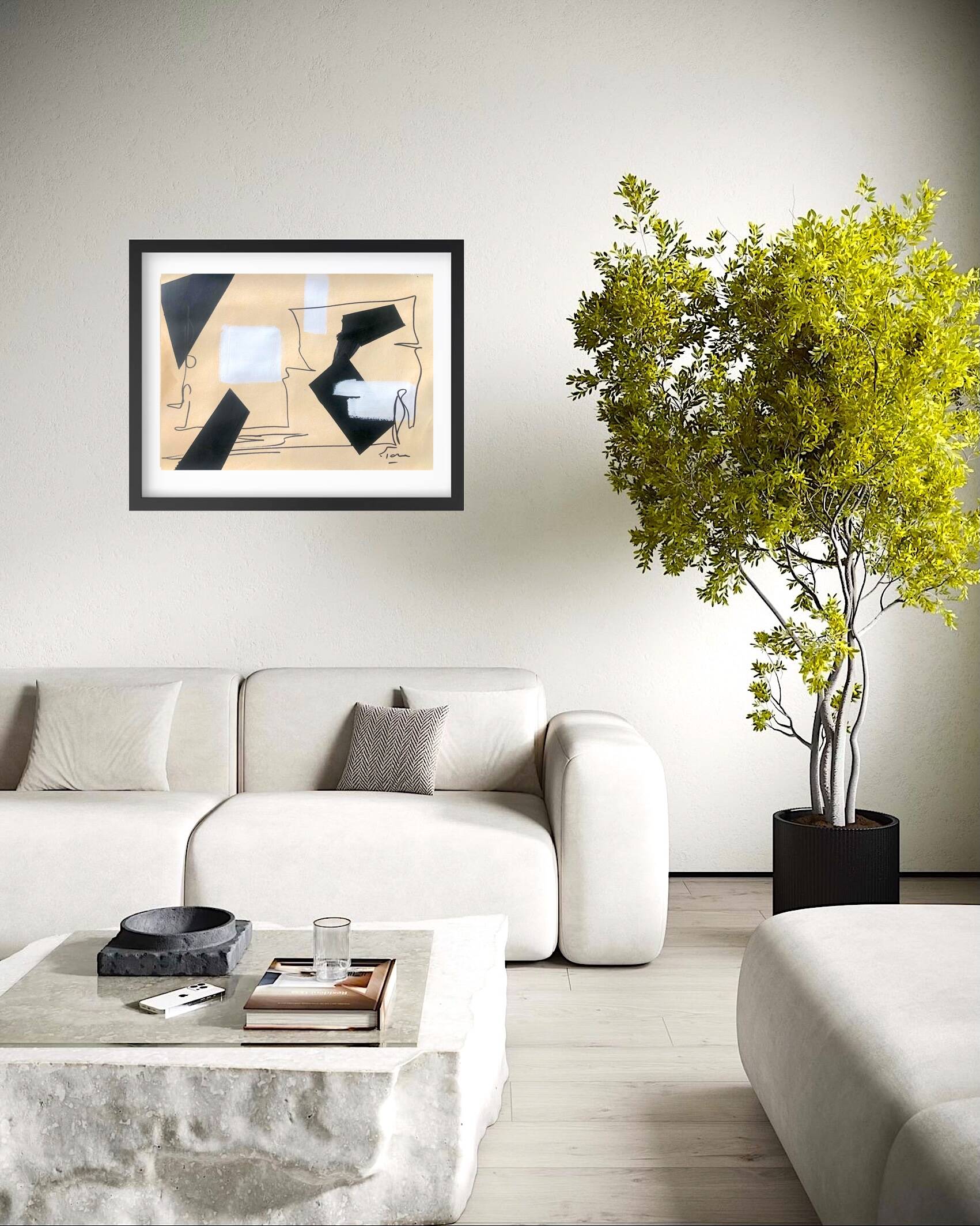 Original and unique hand-painted abstract painting