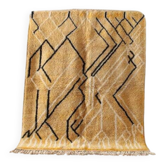 Tapis berbère jaune