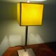 Lampe Stéphane Davidts modèle Faras chrome satiné, abat jour vert amande - Belgique