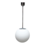 Vintage glass ball pendant lamp in German space style by Limburg.