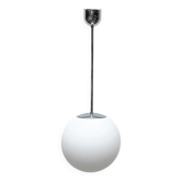 Vintage glass ball pendant lamp in German space style by Limburg.