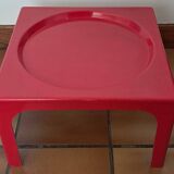 Red table OZOO. Marc Berthier for Prisunic. 1970