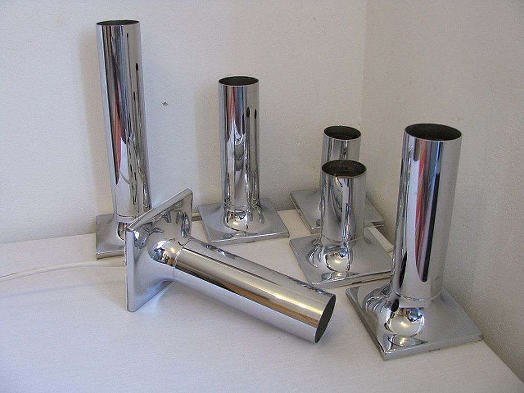 Wall lamp by Rolf Krüger for Staff, 1970s, set of 6