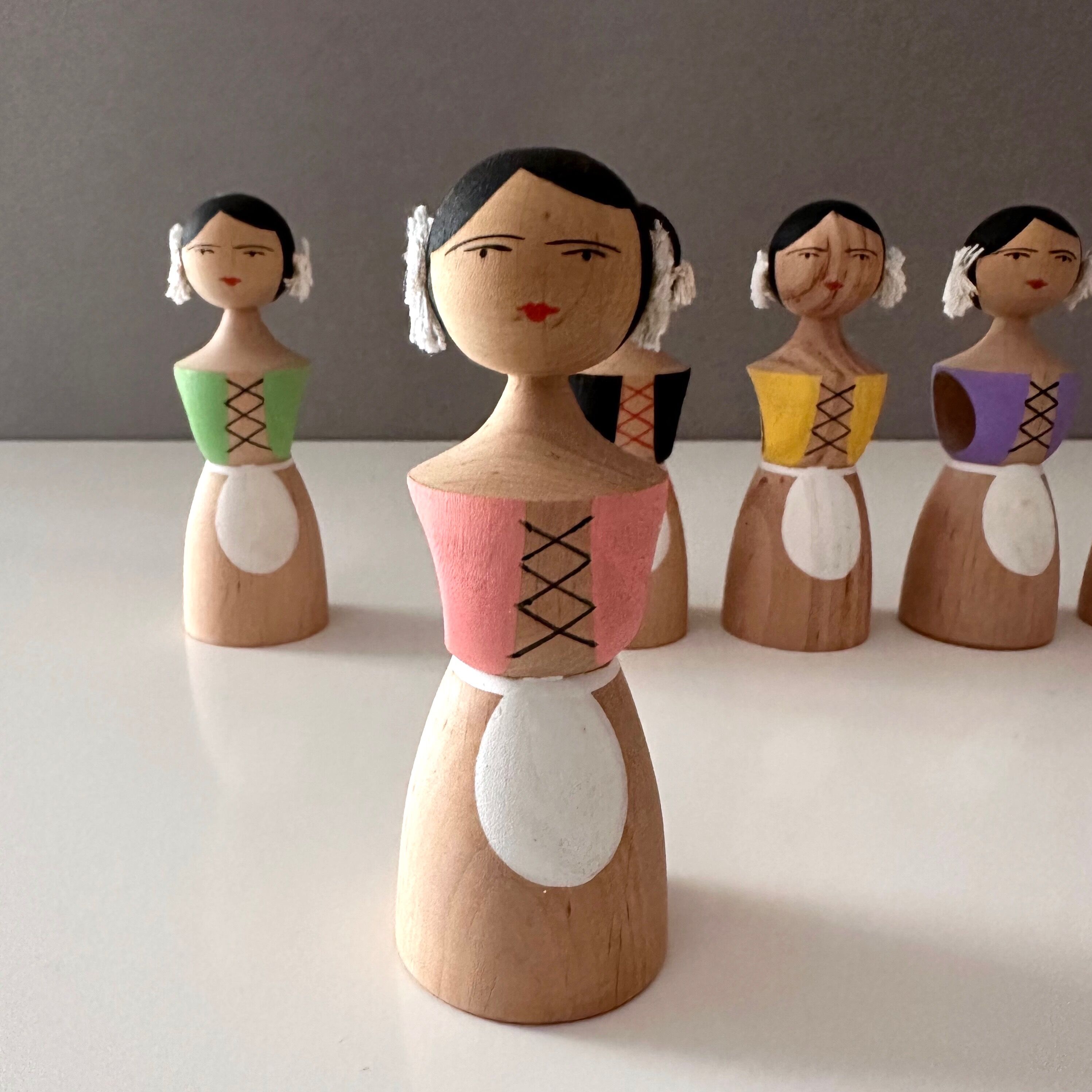 6 Dregeno Napkin Holders, Erzgebirge Germany