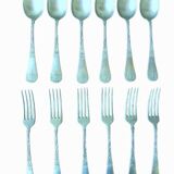 1/2 consulate - empire, tin gold & silverware cutlery set