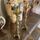 Paire de lampes en bronze vintage