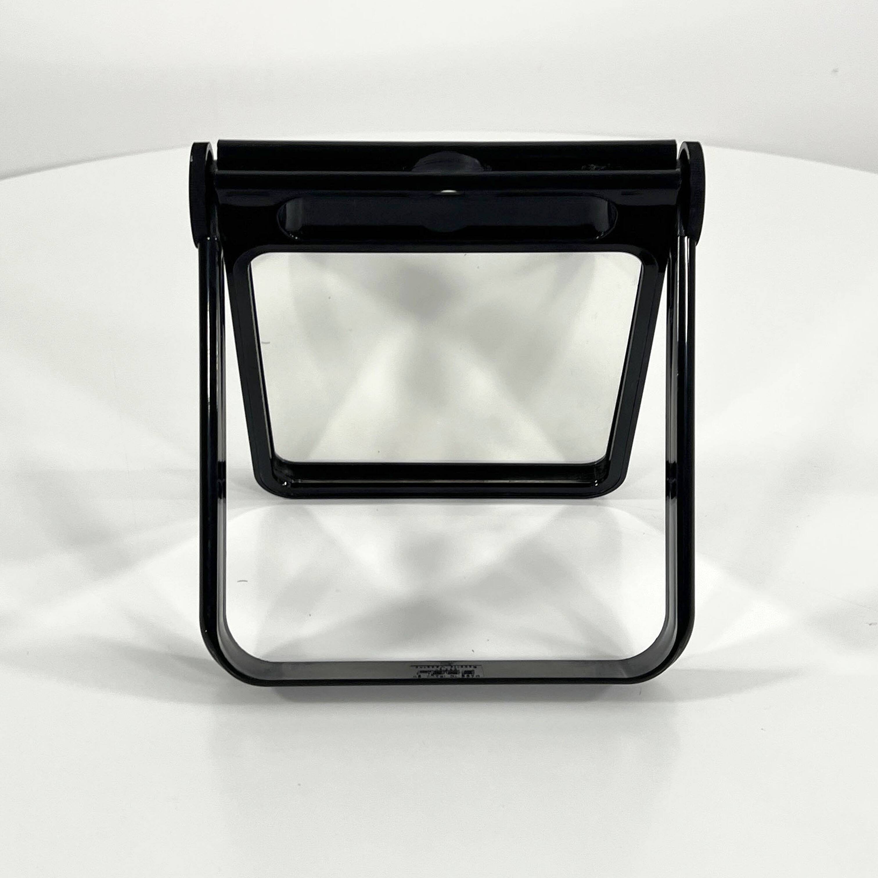 Double Black Table Mirror by Roberto Maderna for Gedy, 1970