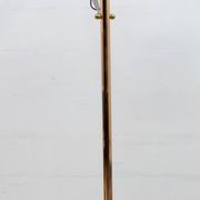 Relco Milano Modernist Italian Murano Glass and Brass Floor Lamp, 1980s