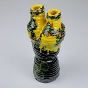 Vintage glazed pottery vase, former Yugoslavia, 1970s.