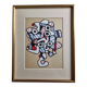 Sérigraphie d’après Jean Dubuffet, années 70, cadre doré sous verre, 24 x 31 cm