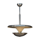 Bauhaus chandelier with indirect light, 1930s