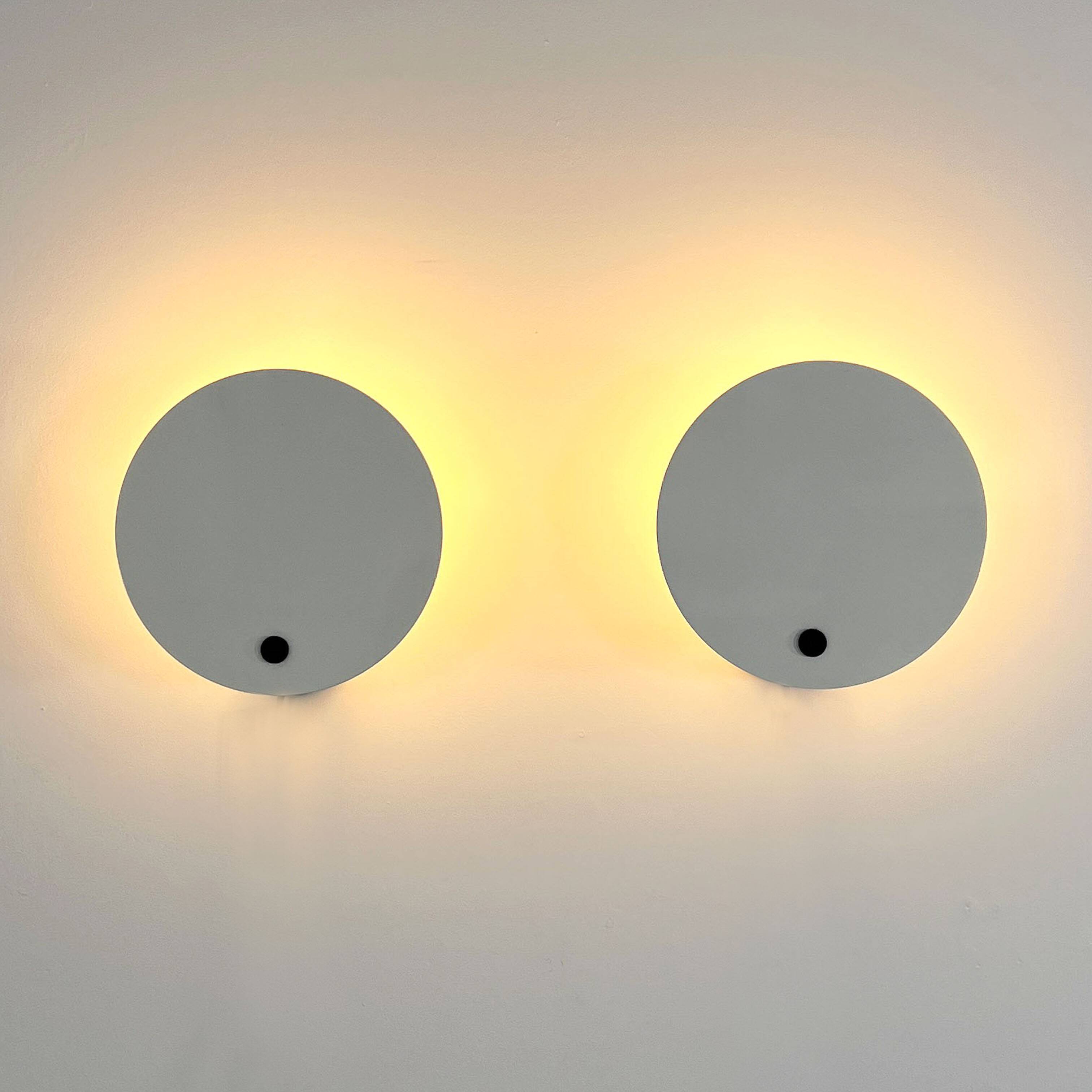 Pair of Monet wall lights by Vico Magistretti for Oluce, 1980