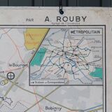 Old school map France/Paris No.48 Hatier edition