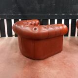 Pair of chesterfield armchairs