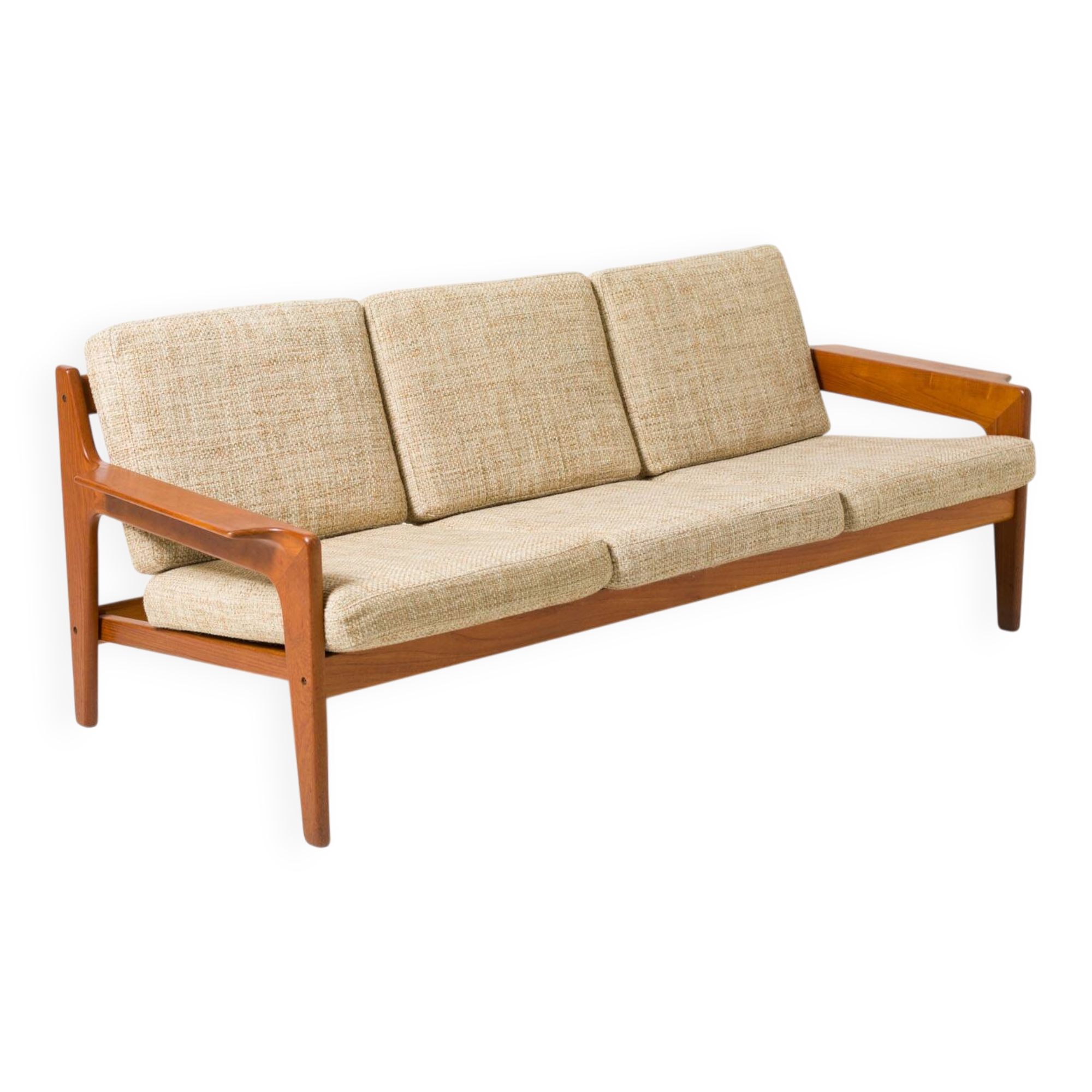 3 seater Mid-century Modern Teak sofa by Arne Wahl Iversen for Komfort