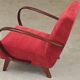 H410 Type C Powder Pink Armchair by Jindrich Halabala for Thonet 1930