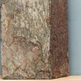 Monolithic vase in natural slate