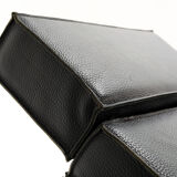 Fauteuil en cuir noir de Maarten Van Severen édité par Durlet