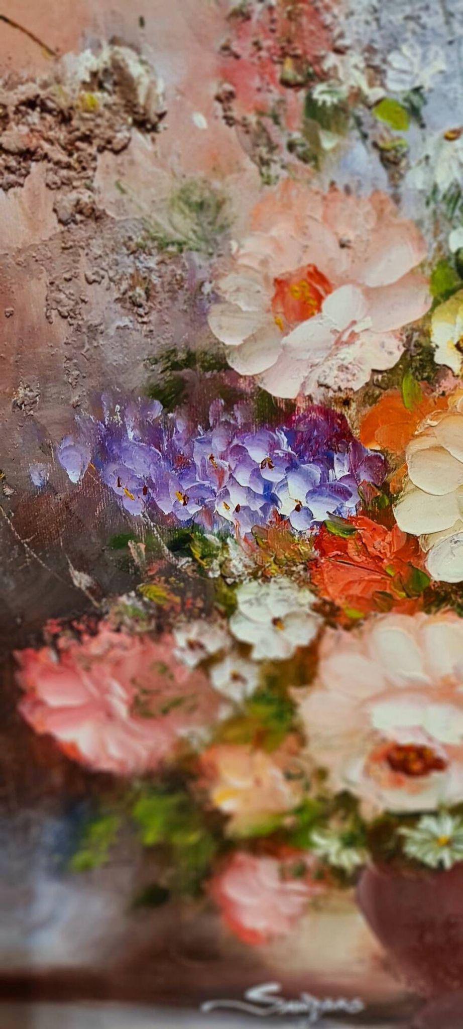 An oil painting on canvas by Edmon Sanders