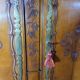 Louis XV style carved cherry wood armoire