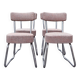 4 Ronéo Pullman chairs, Bauhaus 1950, reupholstered.